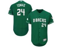 Green Celtic Yasmany Tomas Men #24 Majestic MLB Arizona Diamondbacks Flexbase Collection Jersey