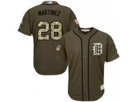Green J. D. Martinez Men #28 Majestic MLB Detroit Tigers Salute To Service Jersey