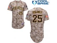 Gregory Polanco Pittsburgh Pirates Majestic Camo 6300 Player Authentic Jersey