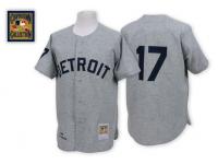 Grey 1968 Throwback Denny Mclain Men #17 Mitchell And Ness MLB Detroit Tigers Jersey
