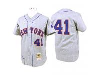 Grey 1969 Throwback Tom Seaver Men #41 Mitchell And Ness MLB New York Mets Jersey