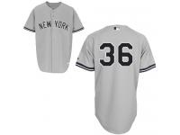 Grey Carlos Beltran Men #36 Majestic MLB New York Yankees Road Jersey