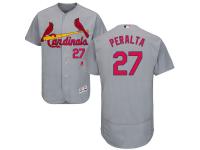 Grey Jhonny Peralta Men #27 Majestic MLB St. Louis Cardinals Flexbase Collection Jersey