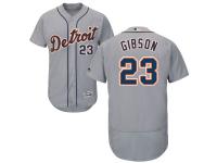 Grey Kirk Gibson Men #23 Majestic MLB Detroit Tigers Flexbase Collection Jersey