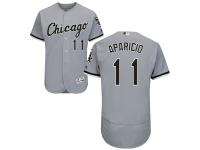 Grey Luis Aparicio Men #11 Majestic MLB Chicago White Sox Flexbase Collection Jersey