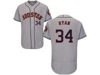 Grey Nolan Ryan Men #34 Majestic MLB Houston Astros Flexbase Collection Jersey