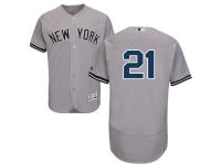 Grey Paul O'Neill Men #21 Majestic MLB New York Yankees Flexbase Collection Jersey