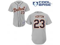 Grey Willie Horton Men #23 Majestic MLB Detroit Tigers Cool Base Road Jersey