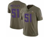 Hercules Mata'afa Men's Minnesota Vikings Nike 2017 Salute to Service Jersey - Limited Green