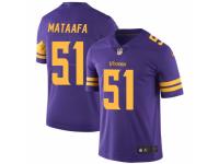 Hercules Mata'afa Men's Minnesota Vikings Nike Color Rush Jersey - Limited Purple