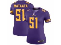 Hercules Mata'afa Women's Minnesota Vikings Nike Color Rush Jersey - Legend Vapor Untouchable Purple