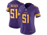 Hercules Mata'afa Women's Minnesota Vikings Nike Color Rush Jersey - Limited Purple