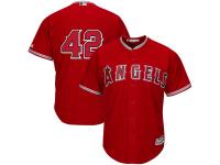 Jackie Robinson Los Angeles Angels of Anaheim Majestic Cool Base Jersey - Red