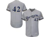 Jackie Robinson Milwaukee Brewers Majestic Authentic Collection Flexbase Jersey - Gray