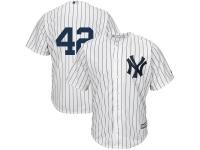 Jackie Robinson New York Yankees Majestic Cool Base Jersey - White Navy