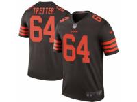 JC Tretter Men's Cleveland Browns Nike Color Rush Jersey - Legend Vapor Untouchable Brown
