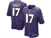 Jordan Lasley Baltimore Ravens Youth Game Team Color Nike Jersey - Purple