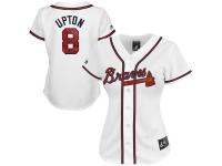 Justin Upton Atlanta Braves Majestic Women's Player Replica Jersey - White