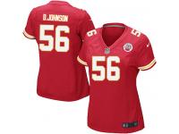 Kansas City Chiefs Derrick Johnson Women's Home Jersey - Red Nike NFL #56 Game
