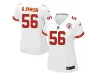 Kansas City Chiefs Derrick Johnson Women's Road Jersey - White Nike NFL #56 Game