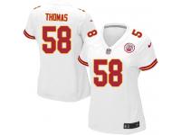 Kansas City Chiefs Derrick Thomas Women's Road Jersey - White Nike NFL #58 Game