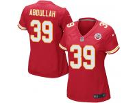 Kansas City Chiefs Husain Abdullah Women's Home Jersey - Red Nike NFL #39 Game