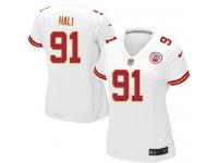 Kansas City Chiefs Tamba Hali Women's Road Jersey - White Nike NFL #91 Game