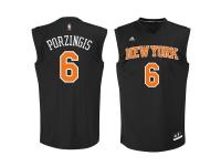 Kristaps Porzingis New York Knicks adidas Fashion Basketball Jersey - Black