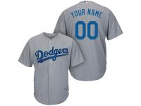 L.A. Dodgers Majestic Road Alternate Cool Base Custom Jersey - Gray