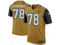 Legend Vapor Untouchable Men's Andrew Lauderdale Jacksonville Jaguars Nike Color Rush Bold Jersey - Gold