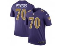 Legend Vapor Untouchable Men's Ben Powers Baltimore Ravens Nike Color Rush Jersey - Purple