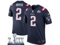 Legend Vapor Untouchable Men's Brian Hoyer New England Patriots Nike Color Rush Super Bowl LIII Jersey - Navy