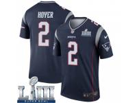 Legend Vapor Untouchable Men's Brian Hoyer New England Patriots Nike Super Bowl LIII Jersey - Navy