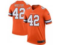 Legend Vapor Untouchable Men's Casey Kreiter Denver Broncos Nike Color Rush Jersey - Orange