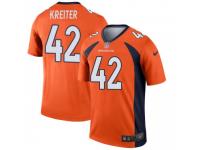 Legend Vapor Untouchable Men's Casey Kreiter Denver Broncos Nike Jersey - Orange
