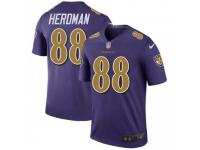 Legend Vapor Untouchable Men's Cole Herdman Baltimore Ravens Nike Color Rush Jersey - Purple