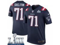 Legend Vapor Untouchable Men's Danny Shelton New England Patriots Nike Color Rush Super Bowl LIII Jersey - Navy