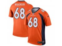 Legend Vapor Untouchable Men's Elijah Wilkinson Denver Broncos Nike Jersey - Orange
