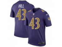 Legend Vapor Untouchable Men's Justice Hill Baltimore Ravens Nike Color Rush Jersey - Purple