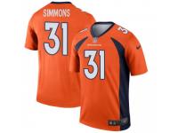 Legend Vapor Untouchable Men's Justin Simmons Denver Broncos Nike Jersey - Orange