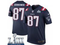 Legend Vapor Untouchable Men's Rob Gronkowski New England Patriots Nike Color Rush Super Bowl LIII Jersey - Navy