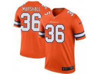 Legend Vapor Untouchable Men's Trey Marshall Denver Broncos Nike Color Rush Jersey - Orange