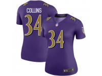 Legend Vapor Untouchable Women's Alex Collins Baltimore Ravens Nike Color Rush Jersey - Purple
