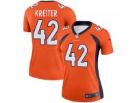 Legend Vapor Untouchable Women's Casey Kreiter Denver Broncos Nike Jersey - Orange