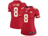 Legend Vapor Untouchable Women's Chase Litton Kansas City Chiefs Nike Color Rush Jersey - Red