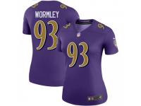 Legend Vapor Untouchable Women's Chris Wormley Baltimore Ravens Nike Color Rush Jersey - Purple
