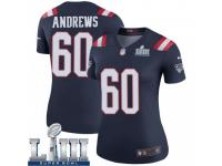 Legend Vapor Untouchable Women's David Andrews New England Patriots Nike Color Rush Super Bowl LIII Jersey - Navy