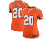 Legend Vapor Untouchable Women's Jamal Carter Denver Broncos Nike Color Rush Jersey - Orange