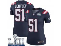 Legend Vapor Untouchable Women's Ja'Whaun Bentley New England Patriots Nike Color Rush Super Bowl LIII Jersey - Navy