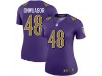 Legend Vapor Untouchable Women's Patrick Onwuasor Baltimore Ravens Nike Color Rush Jersey - Purple